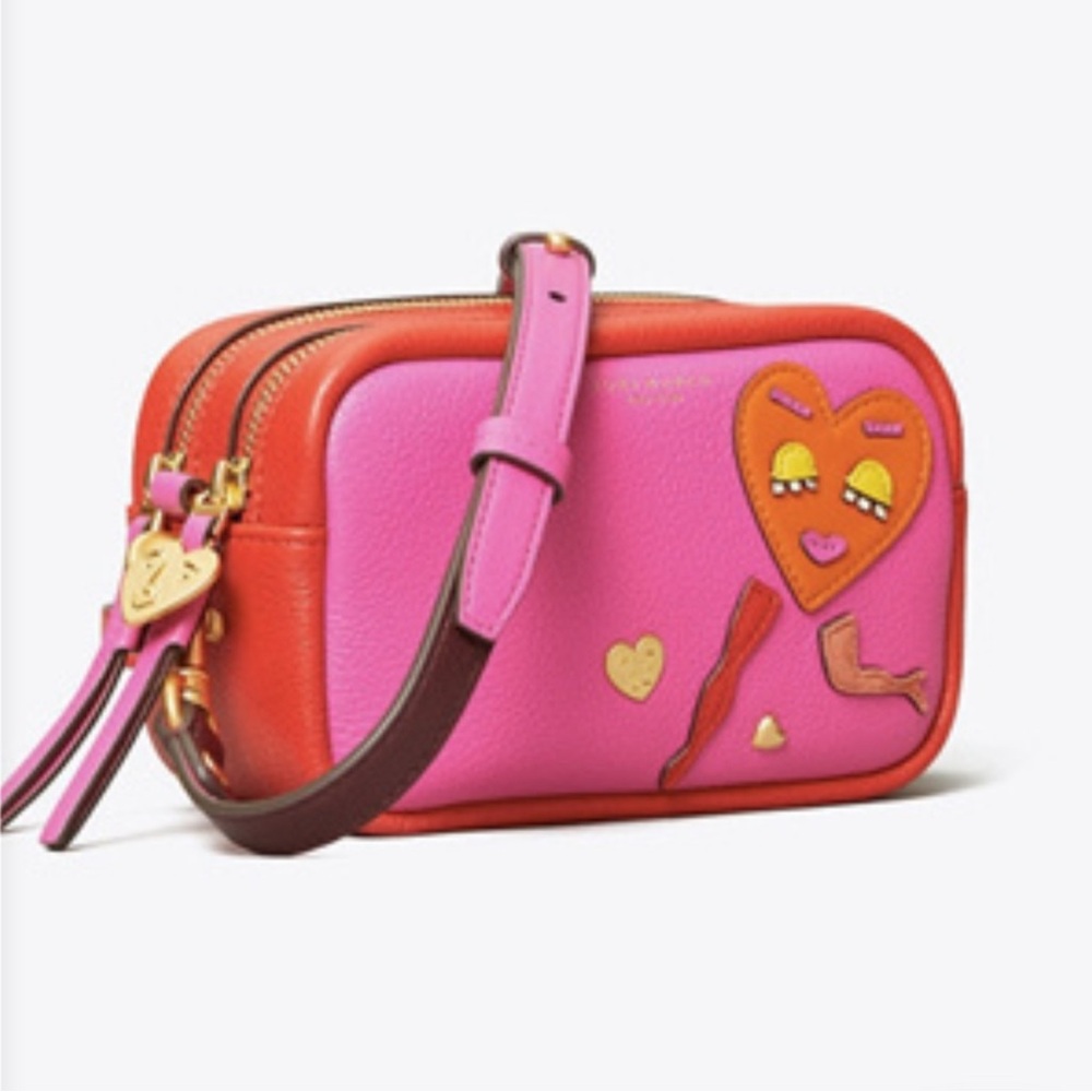 NWT TORY BURCH PERRY HEART CROSSBODY BAG